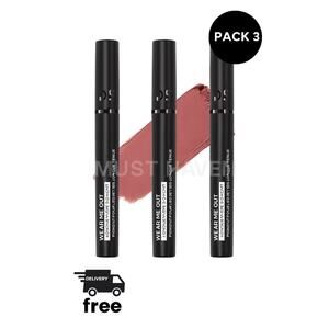 Deck of Scarlet Wear Me Out Lipstick Temptress Matte Hydrating - Pack 3